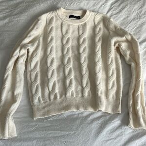 Cable-knit sweater